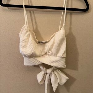 Boutique Cream/White Women's Crop Top
